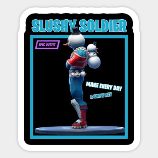 Slushy Soldier Sticker